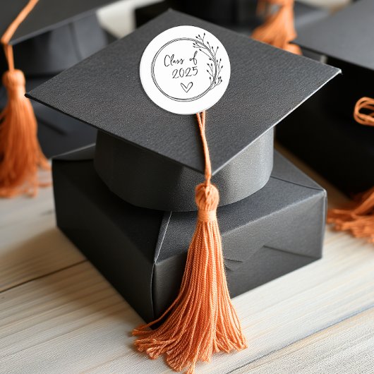 Klasse Afstuderen Ronde Sticker