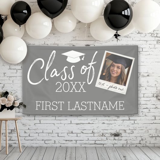 Klasse - Afstuderen Square Photo Collage Spandoek