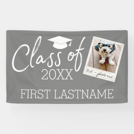 Klasse - Afstuderen Square Photo Collage Spandoek (Horizontaal)