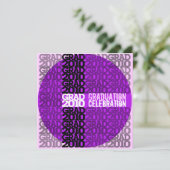 Klasse afstuderen van 2010 Lettertype Paarse beken Kaart (Staand voorkant)