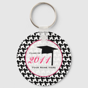 Klasse afstuderen van 2011 — Houndstooth & Roze Sleutelhanger