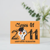 Klasse "Afstuderen van de schedel" van uitnodiging (Staand voorkant)