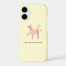 Klasse als Poodle Moeder Hoesje voor Telefoon