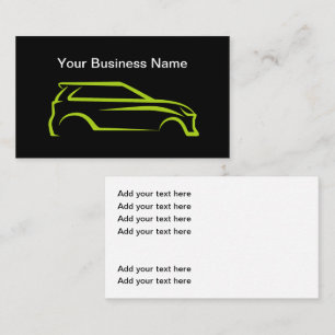 Klasse Auto Zakelijke Kaart Cool Design Visitekaartje