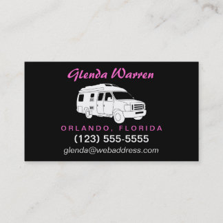 Klasse B Motorhome / Camper Van Calling Card Contactkaartje