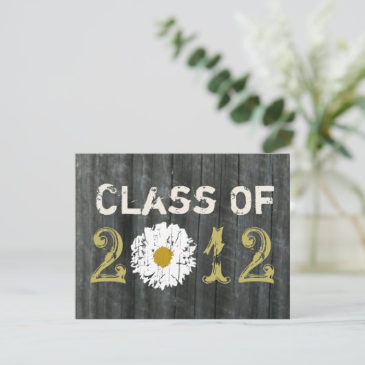 Klasse Barnwood en Daisy Afstuderen van 2012 Kaart (Staand voorkant)