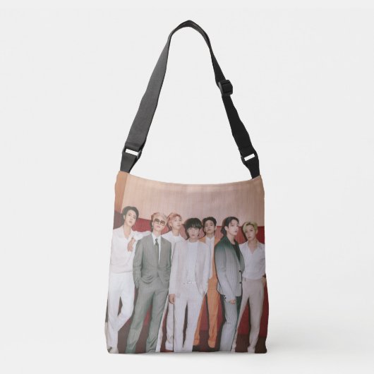 Klasse BTS boodschappentas Crossbody Tas (Voorkant)