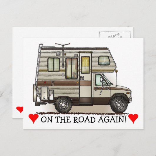 Klasse C Camper RV Magnets Briefkaart (Voorkant / Achterkant)