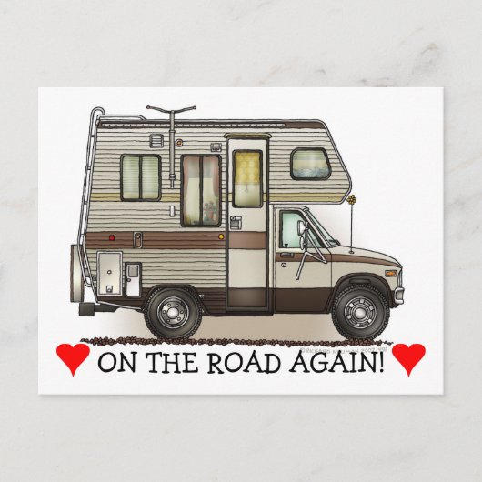 Klasse C Camper RV Magnets Briefkaart (Voorkant)