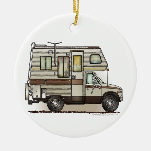 Klasse C Camper RV Magnets Keramisch Ornament (Voorkant)