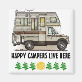Klasse C Camper RV Magnets Magneet (Voorkant)