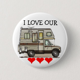 Klasse C Camper RV Magnets Ronde Button 5,7 Cm
