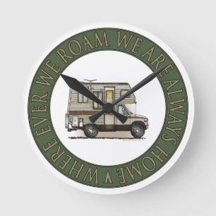 Klasse C Camper RV Magnets Ronde Klok