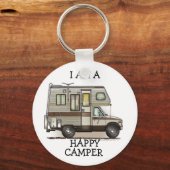 Klasse C Camper RV Magnets Sleutelhanger (Voorkant)