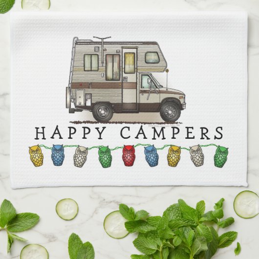 Klasse C Camper RV Magnets Theedoek (Gevouwen)