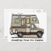 Klasse C Camper RV Post-kaarten Briefkaart (Voorkant / Achterkant)