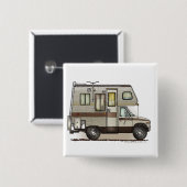 Klasse C Camper RV-spelden Vierkante Button 5,1 Cm (Voorkant /achterkant)