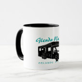 Klasse C Motorhome Silhouette Graphic Mok (Voorkant links)