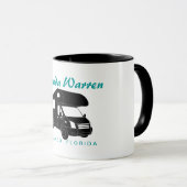 Klasse C Motorhome Silhouette Graphic Mok (Voorkant rechts)