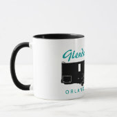 Klasse C Motorhome Silhouette Graphic Mok (Links)