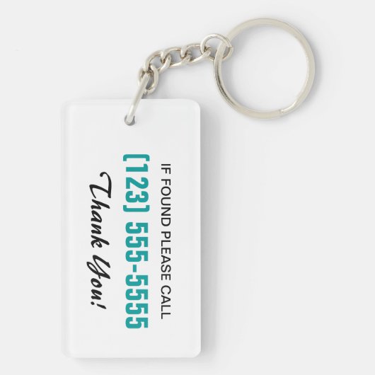 Klasse C Motorhome Silhouette op Sleutelhanger (achterkant)