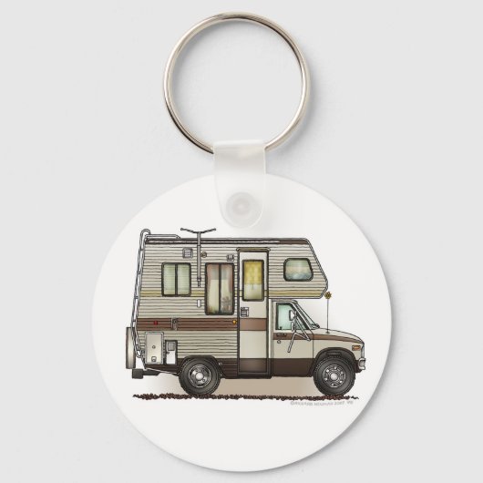 Klasse C RV-Sleutelhangers voor Camper Sleutelhanger (Voorkant)