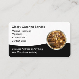 Klasse Catering Diensten Luxe Visitekaartje