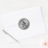 Klasse Classy Star Silver van 2022 Afstuderen Ronde Sticker (Envelop)