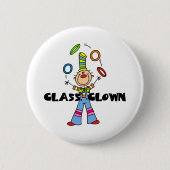 Klasse Clown Ronde Button 5,7 Cm (Voorkant)