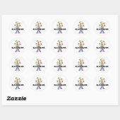 Klasse Clown Ronde Sticker (Vel)