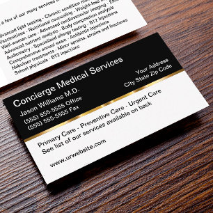 Klasse Concierge Medische Diensten Visitekaartje