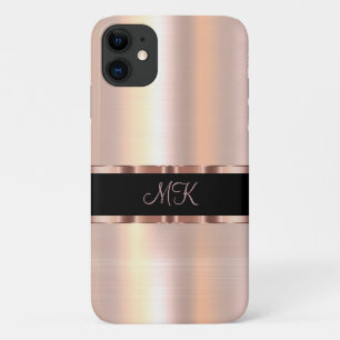 Klasse dames monogram roze gouden kleur Case-Mate iPhone case