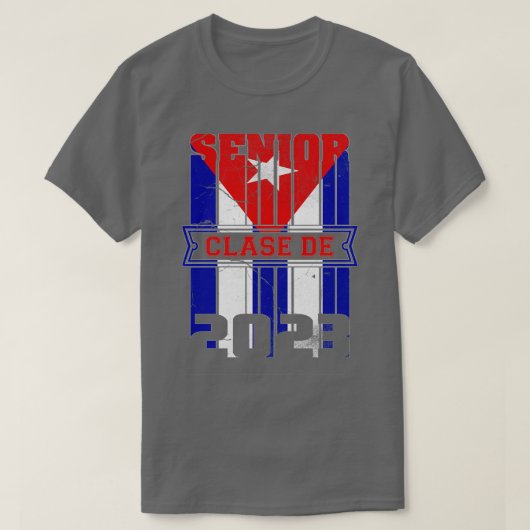 Klasse de 2023 Cubaanse vlag T-shirt (Design voorkant)