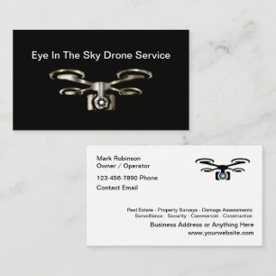 Klasse Drone Eye In Sky Service Visitekaartje