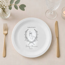 Klasse elegante dwaze gans baby shower