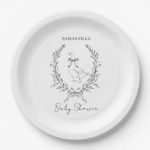 Klasse elegante dwaze gans baby shower