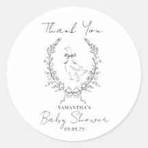 Klasse elegante dwaze gans baby shower