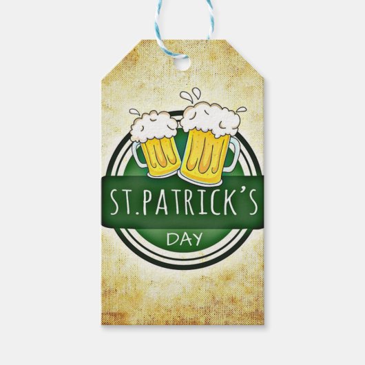 Klasse Elegante Ierse St. Patrick's Dag Cadeaulabel (Voorkant)