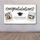 Klasse Elk jaar Afstuderen 2 Square Photo Collage Spandoek