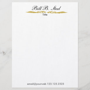 Klasse en elegantie in details Charming MOtif Briefhoofd Ontwerp