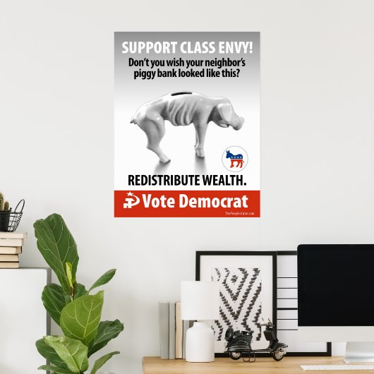 Klasse Envy - Piggy Bank: het Poster van het prote (Thuiskantoor)