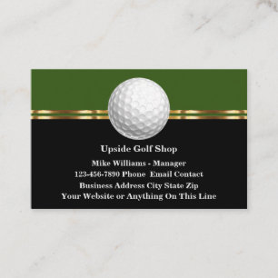 Klasse Golf Thema Luxe Visitekaartjes