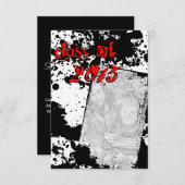 klasse grunge afstudeerder van 2015 kaart (Voorkant / Achterkant)