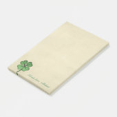 Klasse Iers geluks shamrock - gepersonaliseerd Post-it® Notes (Schuin)