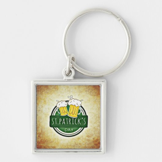 Klasse Ierse St. Patrick's Day Sleutelhanger (Voorkant)