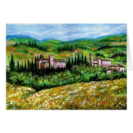 KLASSE IN CHIANTI LANDSCAPE, GEEL STROOMGEBIEDEN (Voorkant Horizontaal)