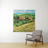 KLASSE IN CHIANTI LANDSCAPE, GEEL STROOMGEBIEDEN WANDKLEED (In Situ (horizontaal))