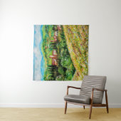 KLASSE IN CHIANTI LANDSCAPE, GEEL STROOMGEBIEDEN WANDKLEED (In situ)