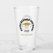 Klasse-Inspirerend Quote-Afstuderen Black Gold Glas (Achterkant)