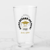 Klasse-Inspirerend Quote-Afstuderen Black Gold Glas (Voorkant)
